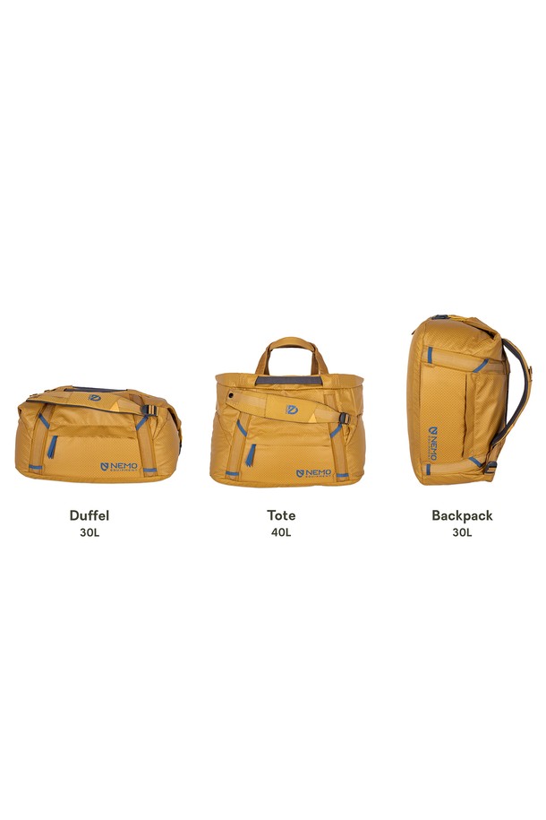 NEMO (네모) 더블 하울 30L 여행용 캐리어는 여행, 캠핑, 아웃도어 활동에 적합한 라지 사이즈의 더플백입니다. 나일론과 폴리에스테르 소재로 제작되어 내구성이 뛰어나며, Nova, Lake, Black, Chai 4가지 세련된 컬러 옵션을 제공합니다. 원통형 디자인에 지퍼형 잠금 방식으로 내용물을 안전하게 보호하며, 패딩 스트랩과 메쉬 포켓이 편의성을 더합니다. 방수 기능을 갖춰 갑작스러운 날씨 변화에도 안심하고 사용할 수 있으며, 더플백과 토트백으로 변형 가능하여 실용적입니다. 내부 메쉬 포켓, 패킹큐브형 수납공간, 측면 압축 버클, 백팩 스트랩을 포함하여 넉넉한 수납 공간과 편리한 사용성을 제공합니다.
