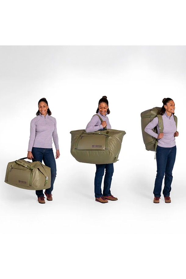 [NEMO] 더블 하울 70L 여행용 캐리어는 넉넉한 수납공간을 제공하는 라지 사이즈 더플백입니다. Nova Lake와 Chai 두 가지 색상으로 출시되었으며, 나일론과 폴리에스테르 소재로 제작되어 내구성이 뛰어납니다. 방수 기능과 압축 기능이 있어 짐을 안전하게 보호하며, 블루사인 인증 소재 및 PFAS-free DWR 처리를 통해 친환경적인 면모를 갖췄습니다. 백팩 스트랩과 메쉬 포켓, 다용도 수납공간은 편리한 사용성을 더하며, 여행, 캠핑, 아웃도어 활동에 적합합니다. 지퍼형 잠금 방식, 재활용 소재 사용, 멀티웨이 캐리 기능을 제공하여 다양한 상황에서 활용 가능합니다.
