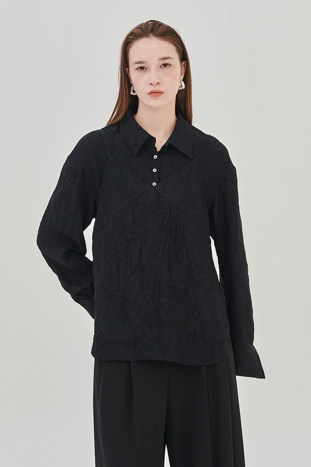 LEWITT - 셔츠 - STRAP TOP LAYERD SHIRTS