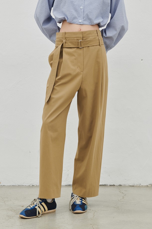 LEWITT - 롱/미디팬츠 - TWO-WAY BELTED PANTS