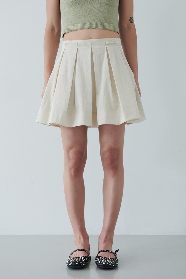 LEWITT - 미니스커트 - HAND PLEATS SKIRT