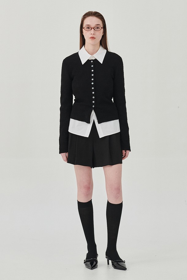 LEWITT - 스웨터 - BUTTON-UP KNIT TOP