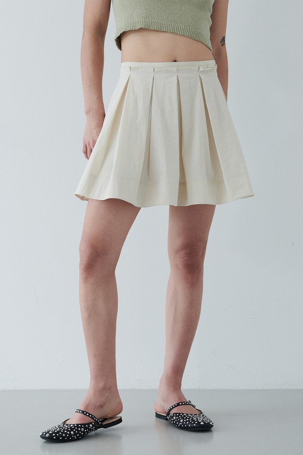 LEWITT - 미니스커트 - HAND PLEATS SKIRT