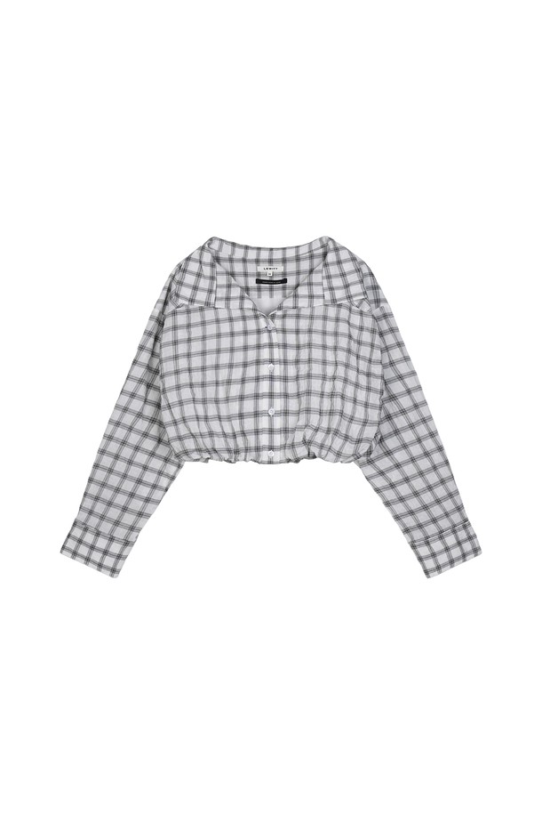 LEWITT - 셔츠 - OPEN COLLAR CROP SHIRTS