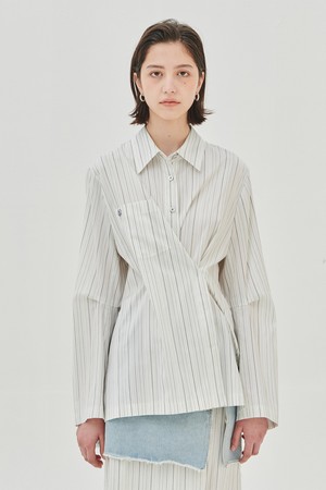 WRAP STRIPE SHIRTS