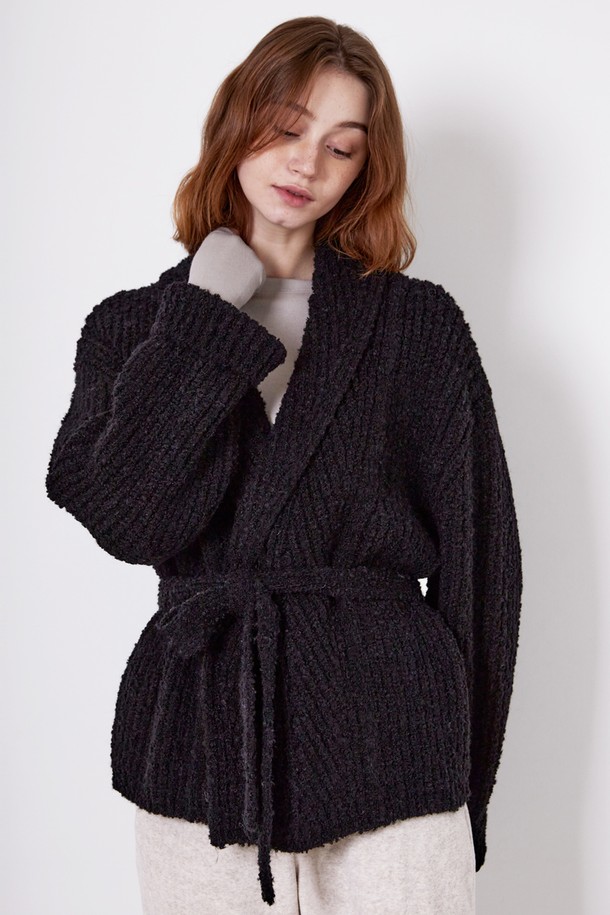 Snug.U - 스웨터 - F/W Cashmere Alpaca Knit Cardigan Coat