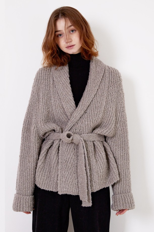 Snug.U - 스웨터 - F/W Cashmere Alpaca Knit Cardigan Coat