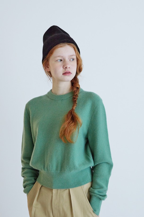 Snug.U - 스웨터 - F/W Cashmere Wool Round Knit Top