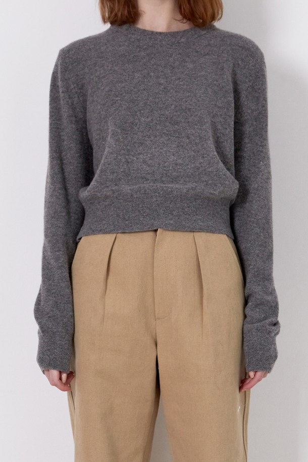 Snug.U - 스웨터 - F/W Cashmere Wool Round Knit Top