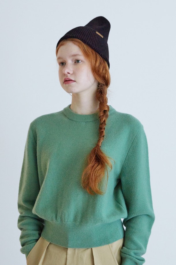 Snug.U - 스웨터 - F/W Cashmere Wool Round Knit Top