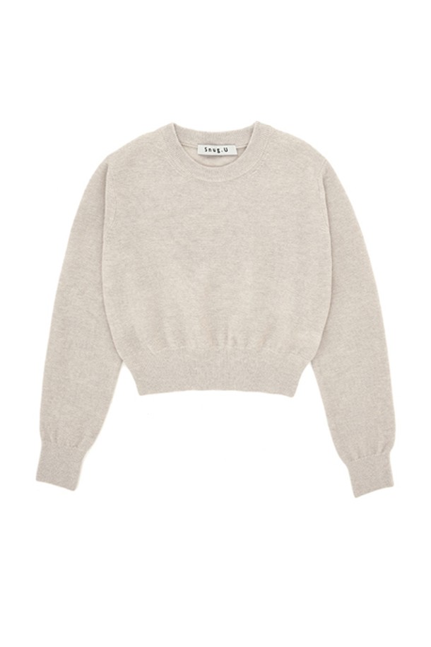 Snug.U - 스웨터 - F/W Cashmere Wool Round Knit Top