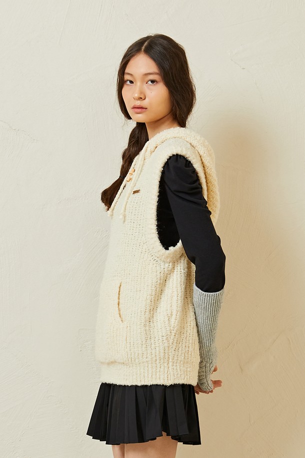 Snug.U - 베스트 - F/W Buckle Retro Hood Vest