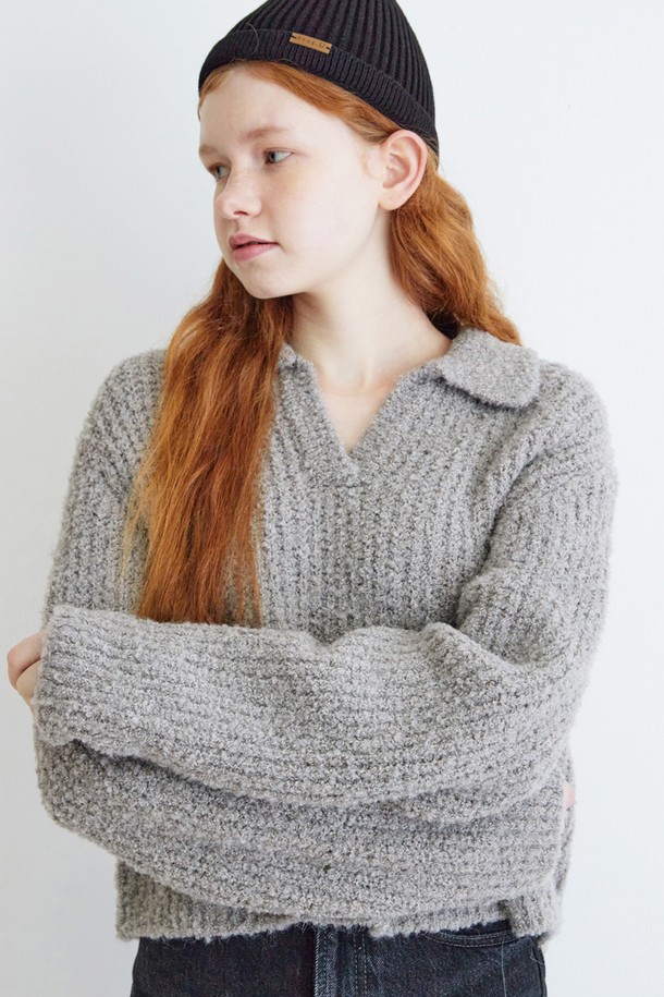 Snug.U - 스웨터 - F/W Alpaca Shirt Knit Top