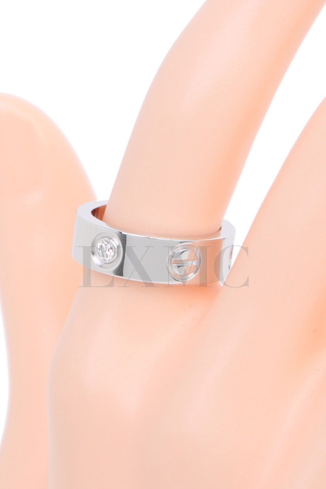 Cartier - 반지 - [중고명품] 까르띠에 다이아 러브링 3포인트 러브반지 다이아반지 47호