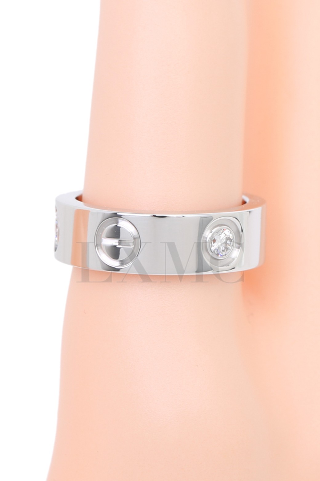 Cartier - 반지 - [중고명품] 까르띠에 다이아 러브링 3포인트 러브반지 다이아반지 47호
