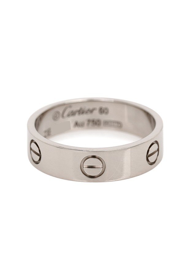 Cartier - 반지 - [중고명품] 까르띠에 러브링 웨딩링 결혼반지 WG RING 60호-