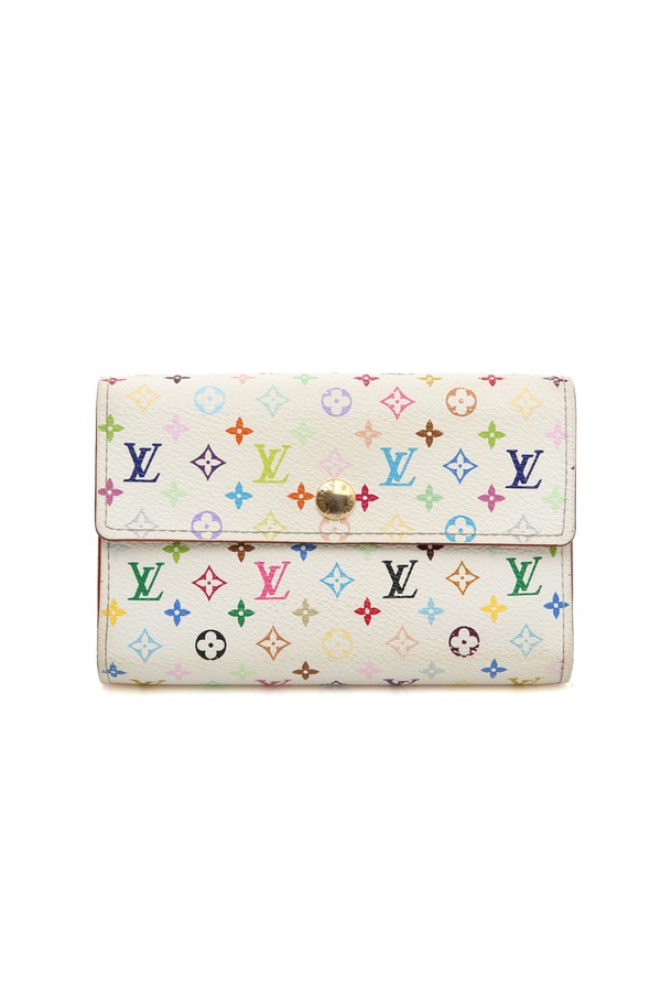 LOUIS VUITTON - 장지갑 - [중고명품] 루이비통 무라카미 멀티 화이트 알렉산드라 지갑 M60083