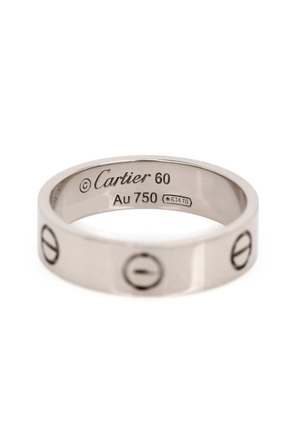 Cartier - 반지 - [중고명품] 까르띠에 러브링 웨딩링 결혼반지 WG RING 60호-