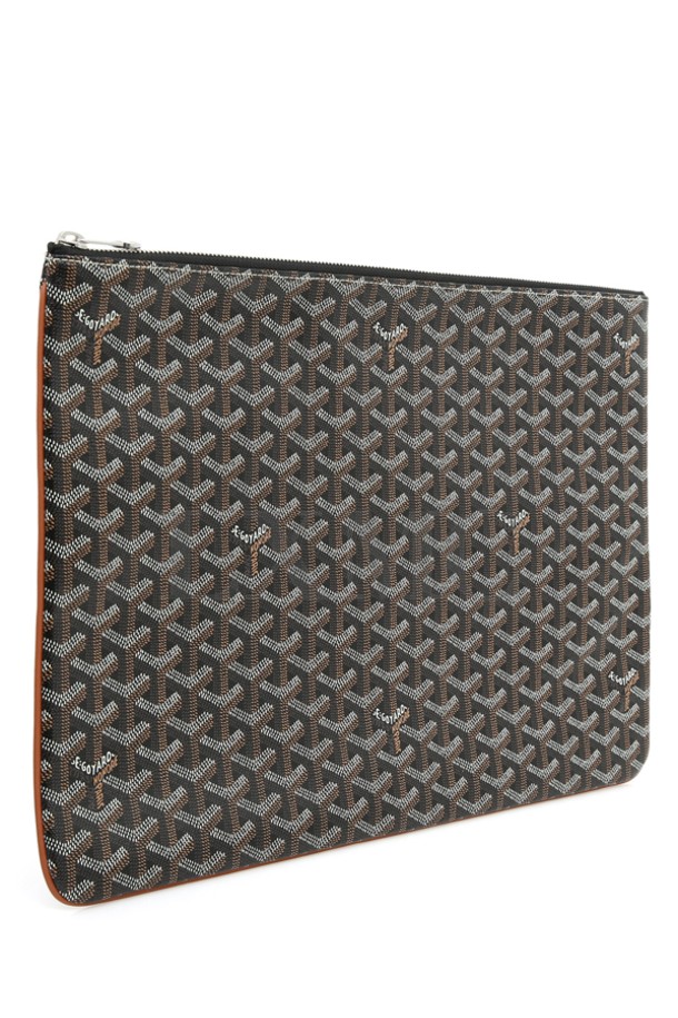 GOYARD - 클러치/파우치 - [중고명품] 고야드 클래식 세나 클러치 GM 블랙 브라운 파우치*