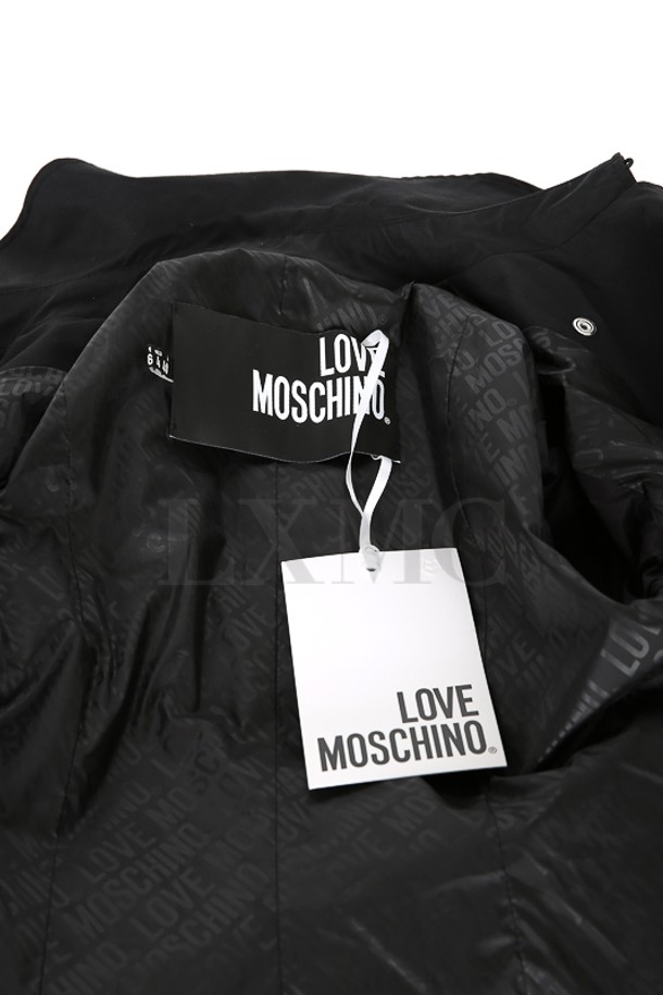 MOSCHINO - 코트 - [중고명품] 러브 모스키노 블랙 레인보우 자켓 레인 쟈켓