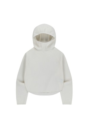 와플 우먼스 트레일 크롭 래글런 후디-아이보리