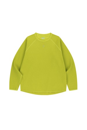 와플 유니 트레일 래글런 크루-라임