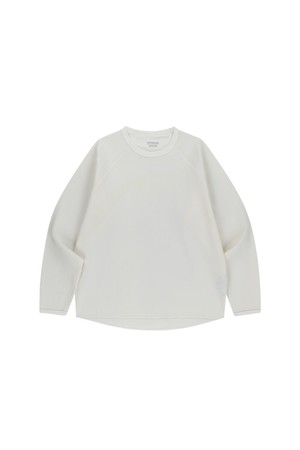 와플 유니 트레일 래글런 크루-아이보리