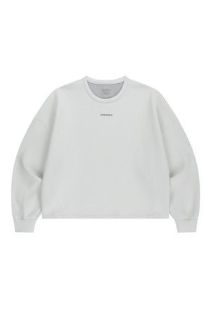 드리프트코어 우먼스 오버사이즈 크루 넥-아이보리