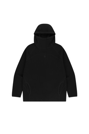 와플 유니 트레일 후디-블랙