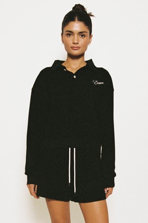 Victoria terry polo top  (2 colors)