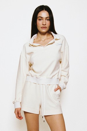 Victoria terry polo top  (2 colors)