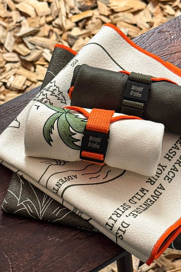 Wild Vibe - 키친 - Camping Towel - Khaki