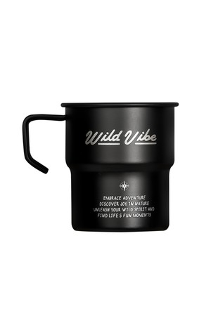 Wild Black, Camping Mug (300ml) - Black
