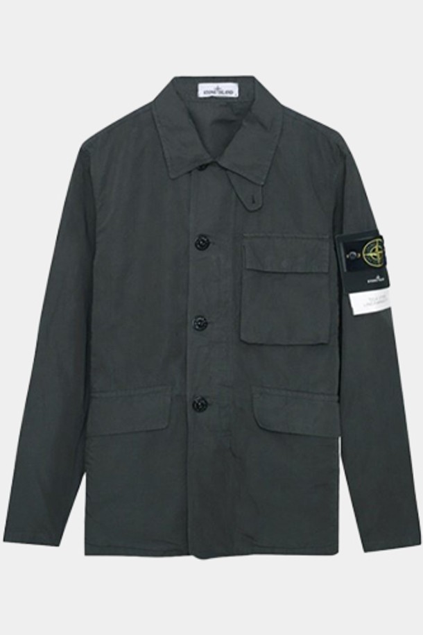 STONE ISLAND - 아노락/바람막이 - [스톤아일랜드] 22SS 7615A0306 V0065 와펜패치 헤비 자켓 차콜 남성 자켓