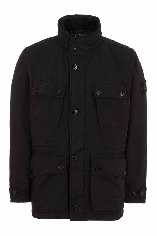 STONE ISLAND - 아노락/바람막이 - [스톤아일랜드] 22FW 771541249 V0029 와펜패치 블랙 남성 자켓