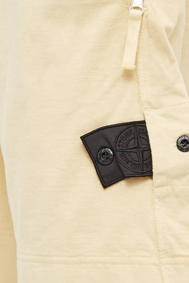 STONE ISLAND - 하프팬츠 - [스톤아일랜드] 22SS 76196042A V2090 쉐도우프로젝트 와펜패치 베이지 남성 반바지