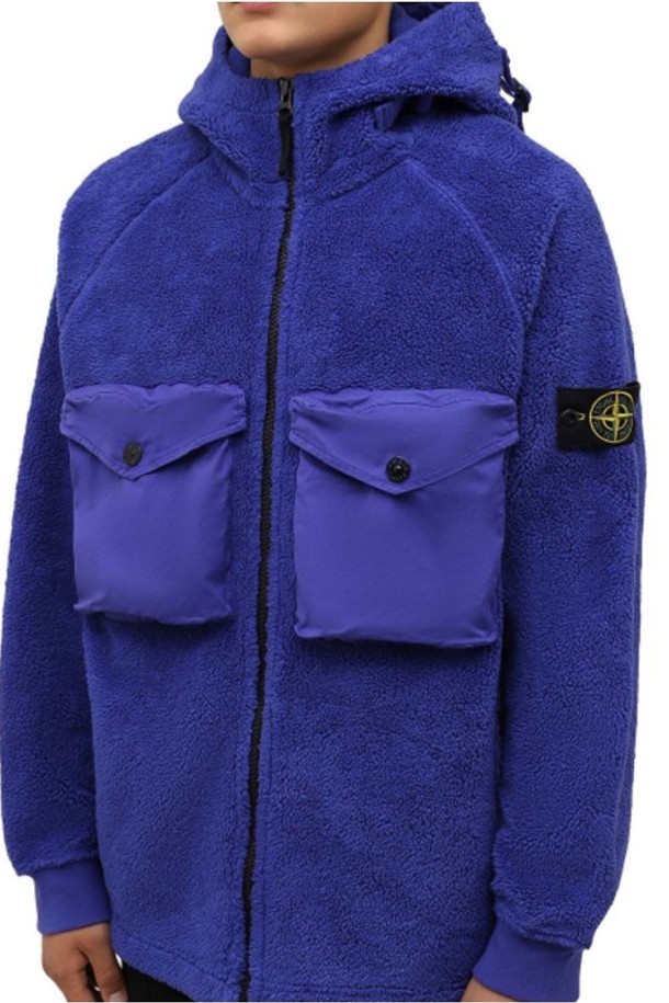 STONE ISLAND - 아노락/바람막이 - [스톤아일랜드] 21FW 751560134 V0043 와펜 패치 자켓 블루 남성 자켓