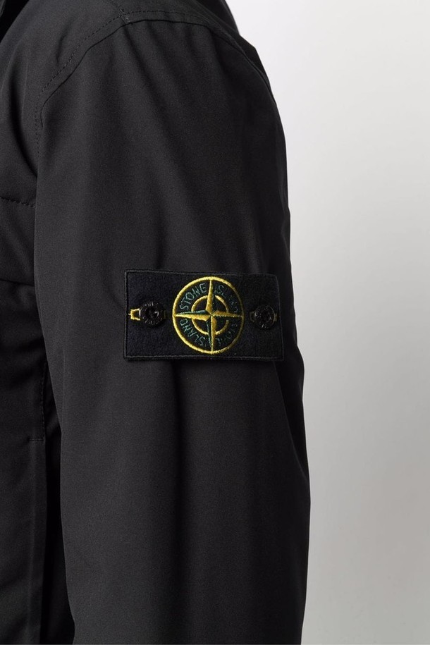 STONE ISLAND - 아노락/바람막이 - [스톤아일랜드] 21FW 751541427 V0029 와펜패치 소프트 쉘 블랙 남성 자켓