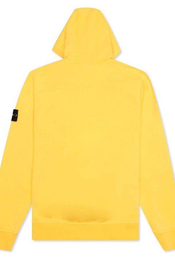 STONE ISLAND - 후디 - [스톤아일랜드] 22SS 761564151 V0030 와펜패치 스웨트 옐로우 남성 후드티셔츠