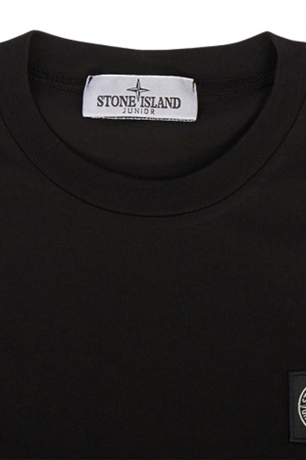 STONE ISLAND - 반소매 티셔츠 - [스톤아일랜드] 22SS 761620147 V0029 블랙 키즈 반팔