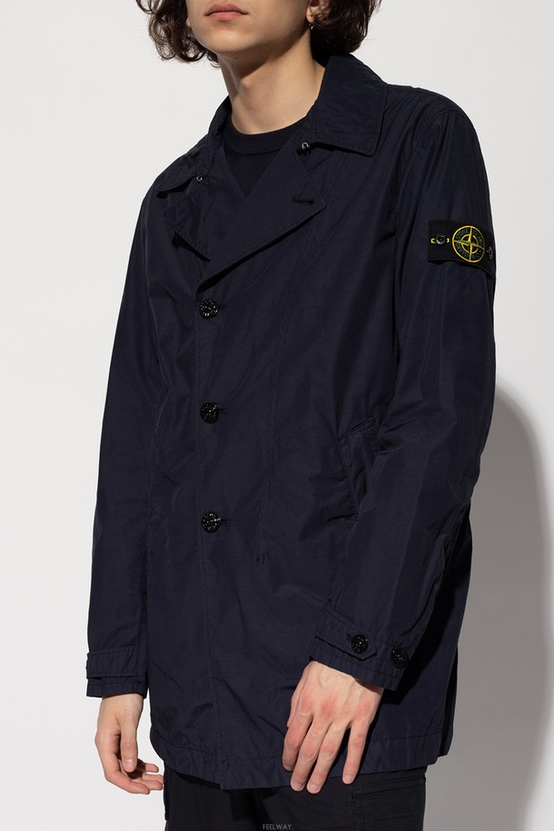 STONE ISLAND - 아노락/바람막이 - [스톤아일랜드] 21SS 741543632 V0020 와펜패치 사파리 코트 네이비 남성 자켓