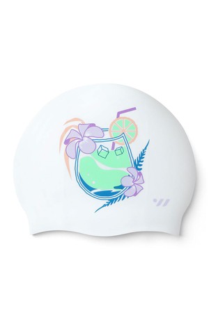 스웨이브 알로하 그린 실리콘수모 화이트 (SW-CS072)_WHITE-a