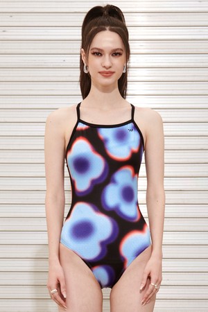 스웨이브 바이닐 플라워 크로스백 탄탄이 블루 (SWD1WS026)_BLUE-a