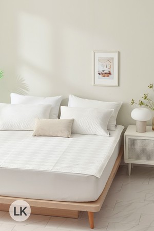 듀라론 쿨링 여름 냉감패드 올화이트 LK