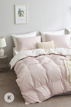 구스온 아이비 리버시블 사계절 구스 호텔 이불+베개커버 세트 K