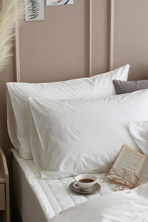 구스온 딥슬립 구스 호텔 베개+자가드 페이즐 호텔 베개커버 2SET