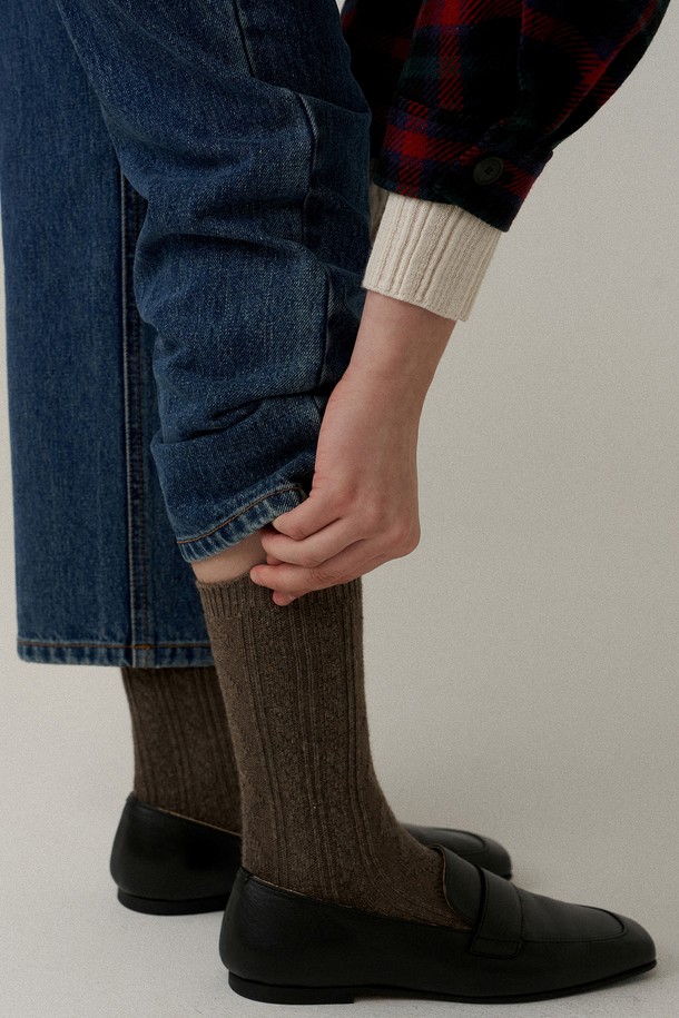 BLANK03 - 양말 - wool cable cozy socks (3colors)