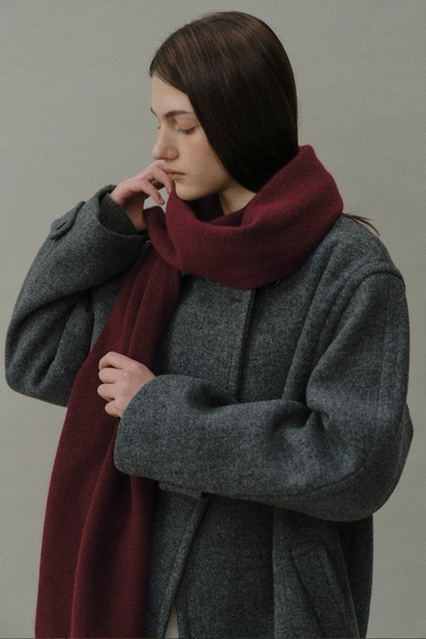 BLANK03 - 스카프/머플러 - [24winter] cashmere blend knit muffler (6colors)