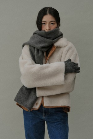 [24winter] cashmere blend knit muffler (6colors)