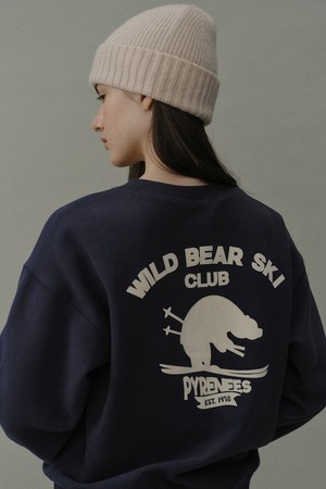 [24winter] back print peachskin sweatshirts (vintage navy)